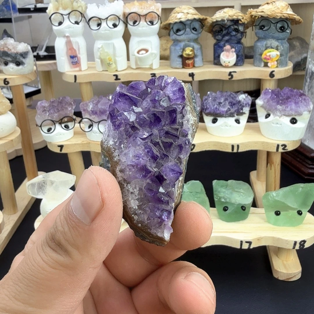 紫晶未镶嵌珠宝半成品