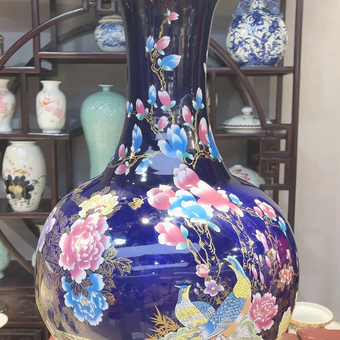 红***。景德镇陶瓷花瓶60公分
