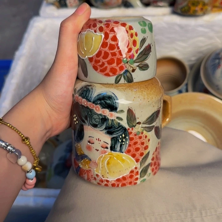 瓷片景德镇陶瓷手工手绘