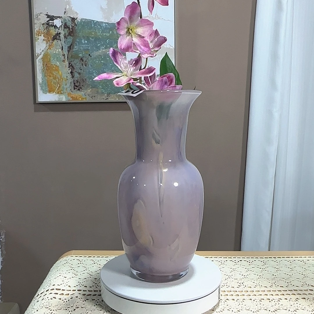 琉璃紫色系手工琉璃花瓶