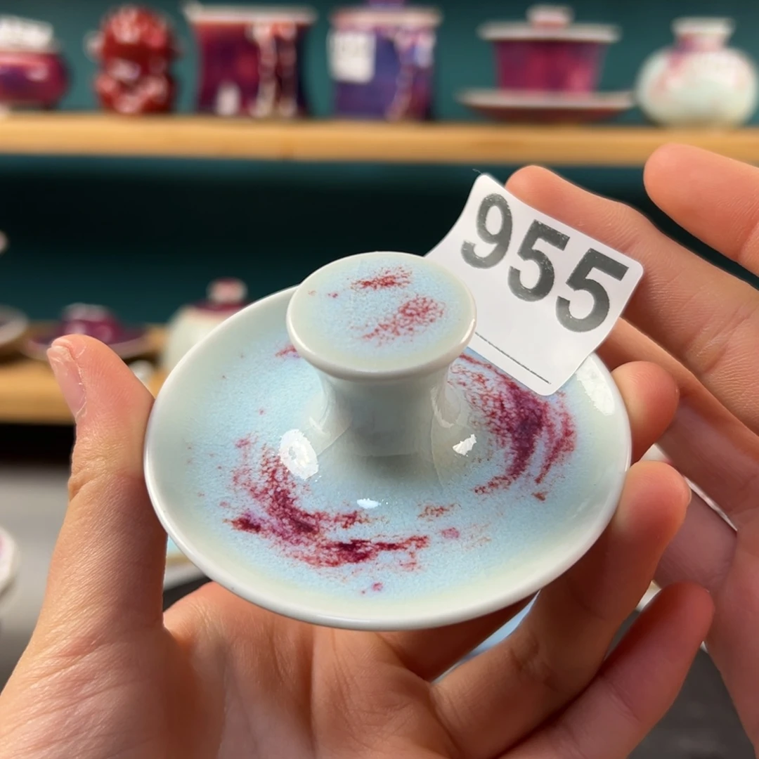 瓷片微瑕盖置玉石釉纯手工