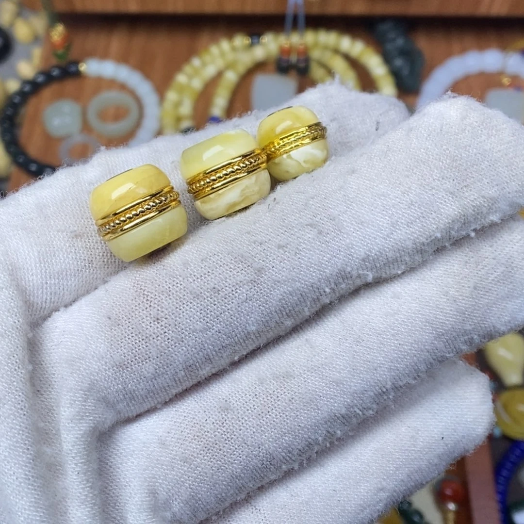 琥珀未镶嵌手链微瑕