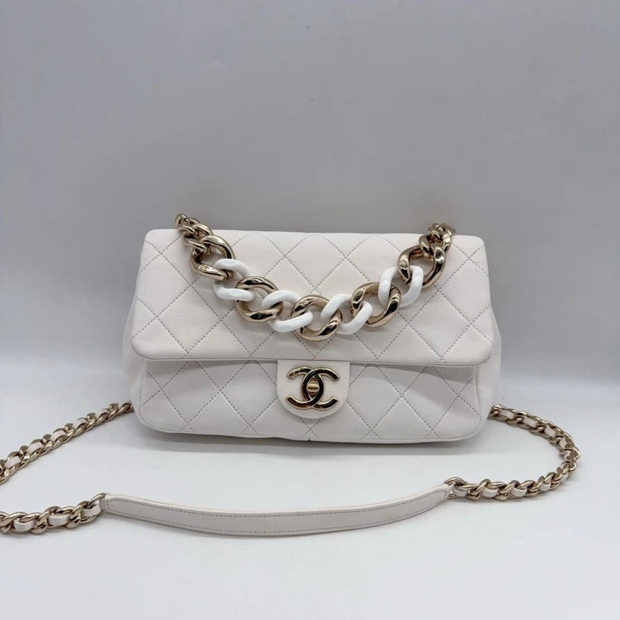 95新 Chanel/香奈儿 1141 5280 香奈儿白色包