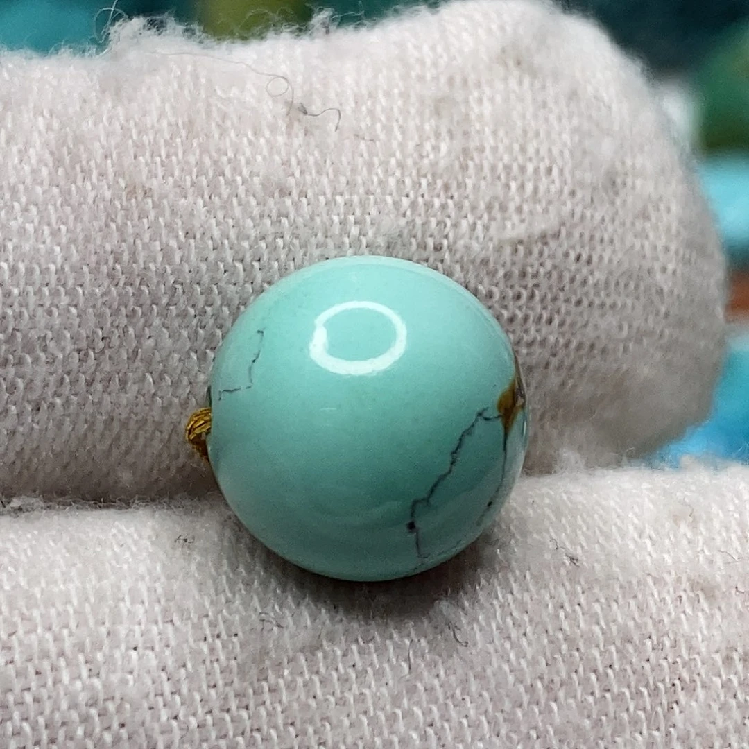 绿松石未镶嵌天然原矿 带武汉地大证书