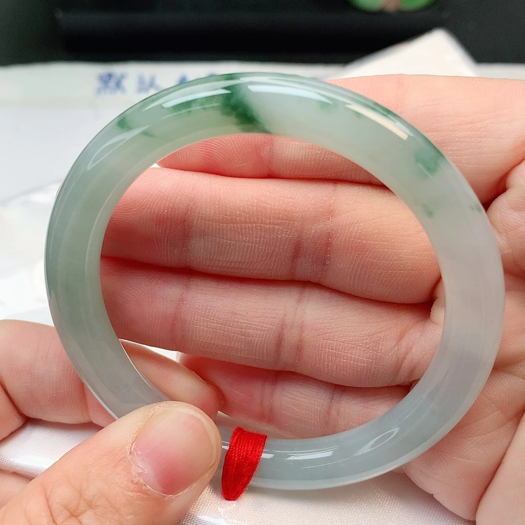 未镶嵌手镯翡翠圆条52.7圈