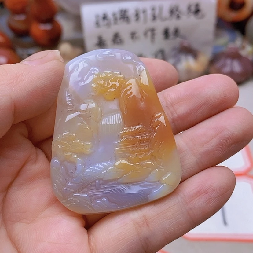 【闪购商品】未镶嵌玛瑙/玉髓珠宝半成品鸽***!