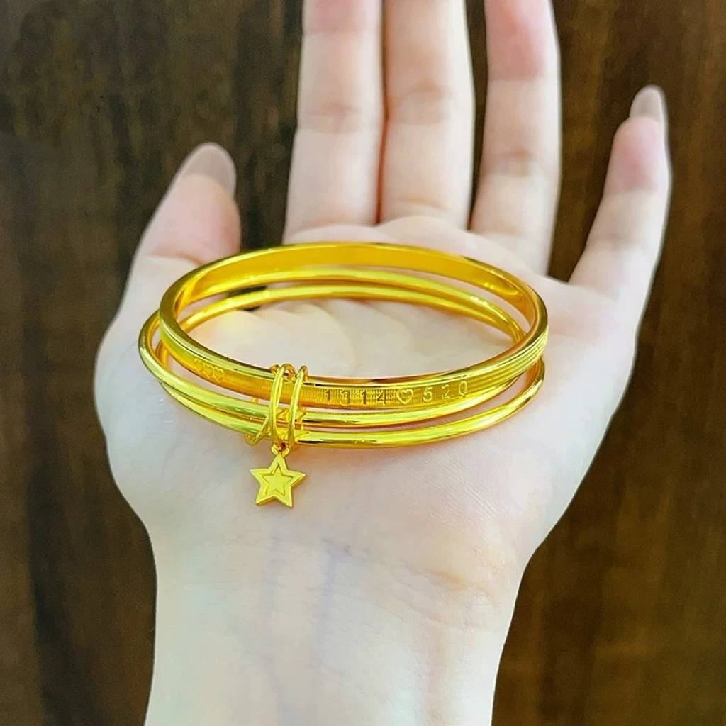 精工高版本三生三世星星素圈手镯