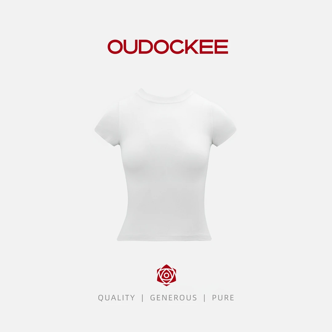OUDOCKEE 鸥鸥【瘦瘦T】纯色T恤紧身修身圆领 T2501F130T