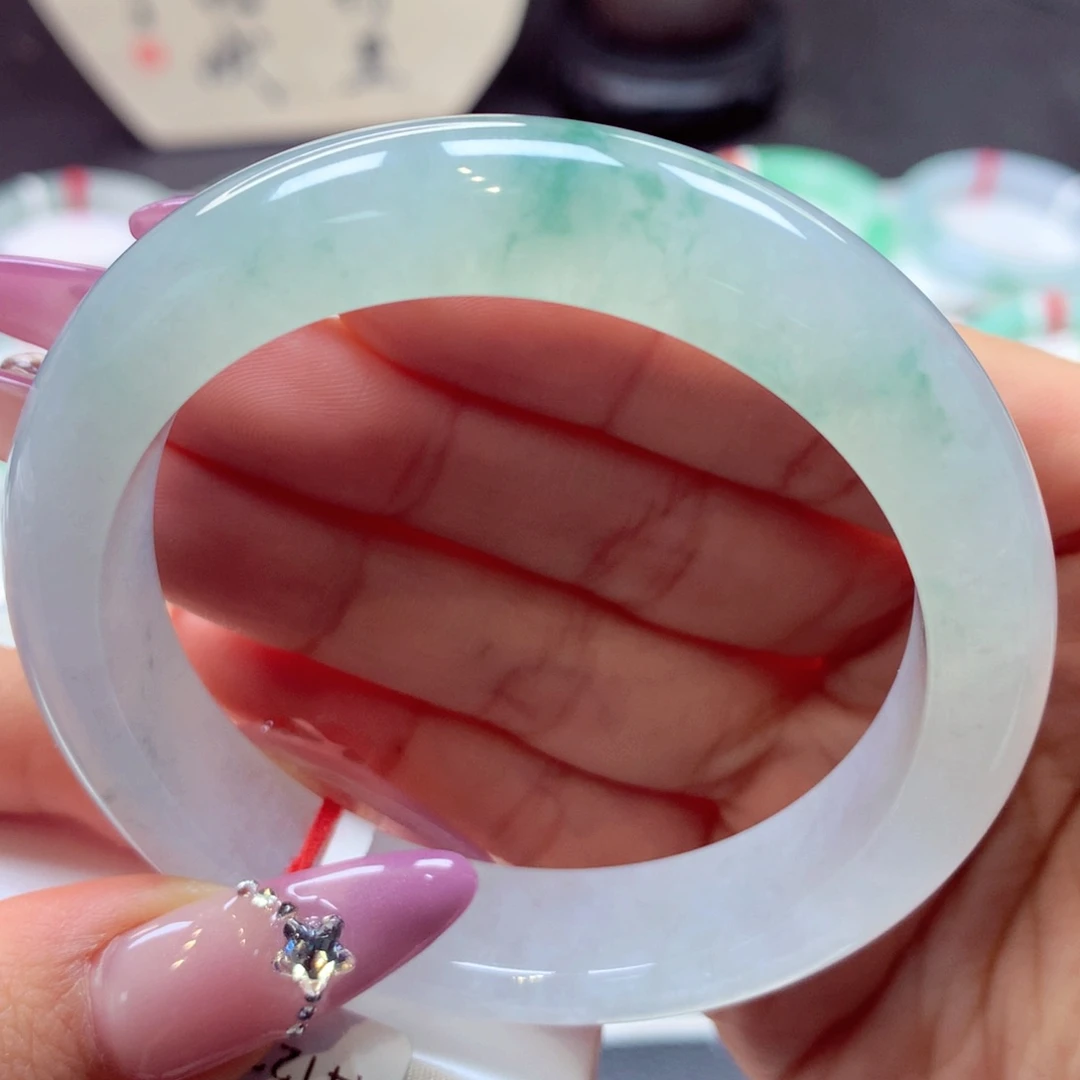 翡翠手镯未镶嵌正圈26号66