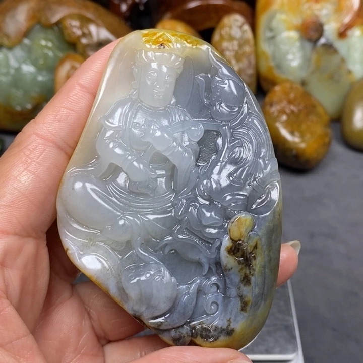 和田玉未镶嵌摆件