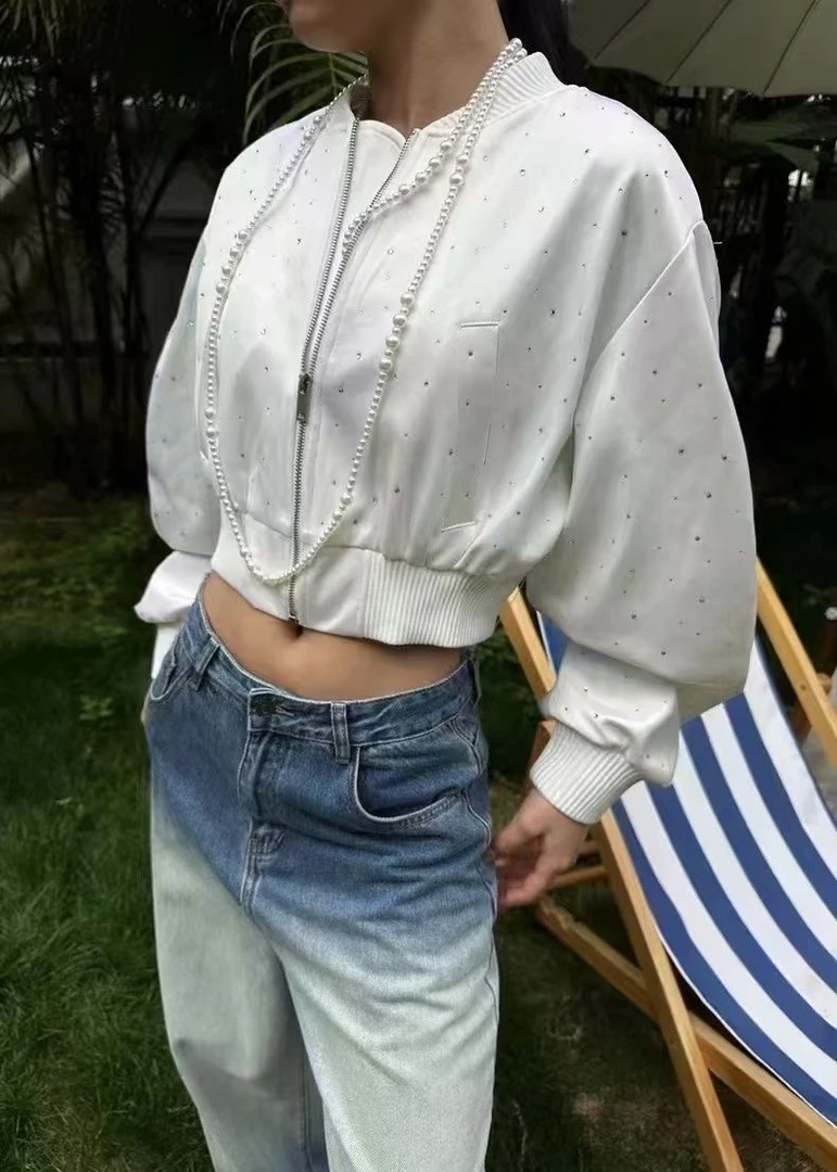 春季新款满钻夹克外套