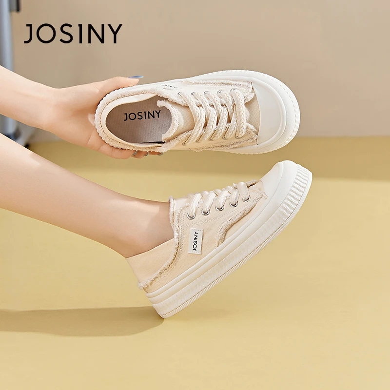 卓诗尼韩版ins风饼干鞋2025春时尚百搭小众厚底平底休闲运动板鞋