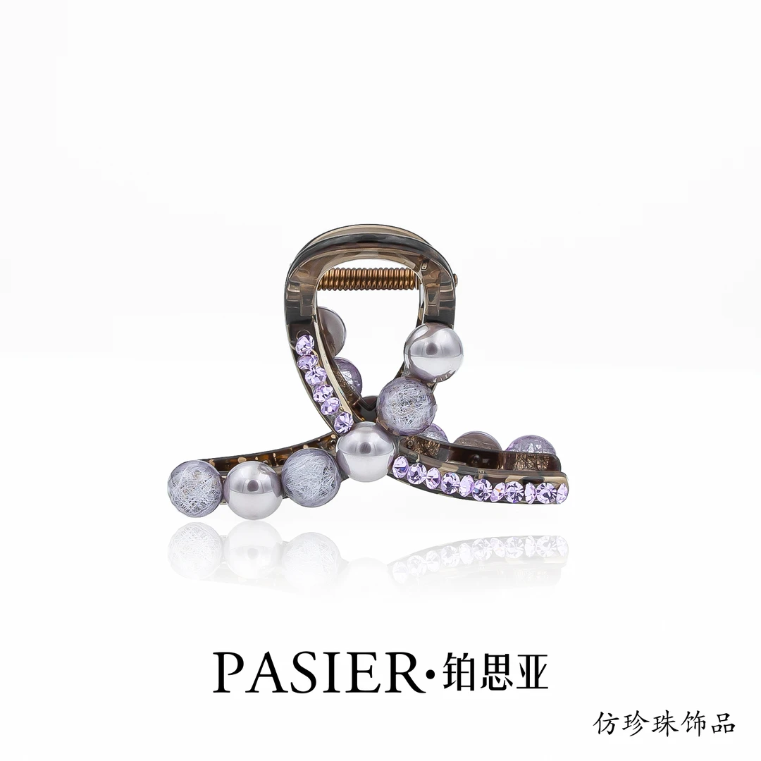 铂思亚 紫微星 高品质抓夹女鲨鱼夹重工发饰思思专属CC725