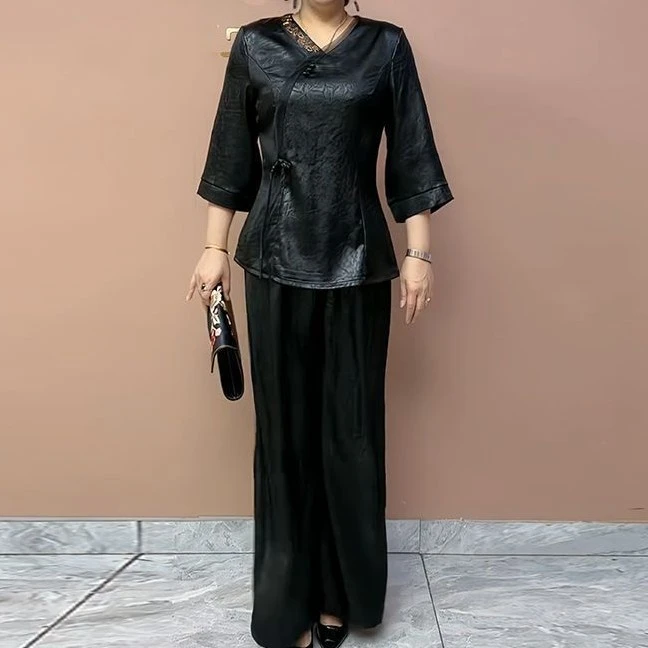 夏季新款洋气时尚气质上衣减龄女装02