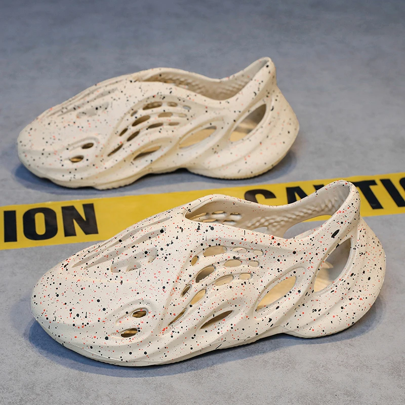 47码透气洞洞鞋男款夏季包头镂空运动拖鞋防滑踩屎感大码沙滩凉鞋