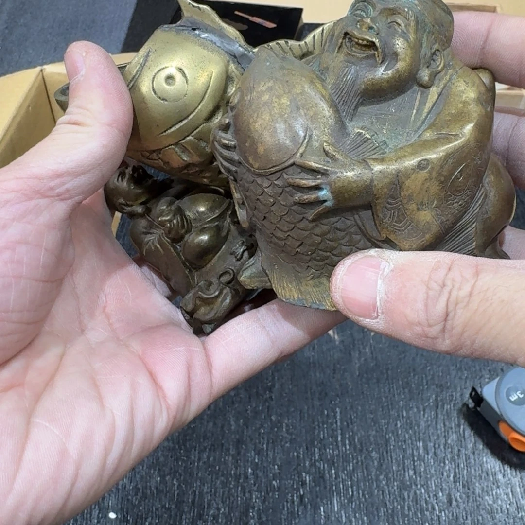 铜日本中古工艺品摆件