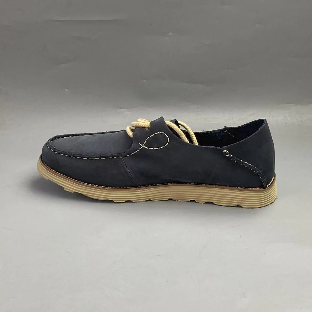 265春夏透气时尚百搭休闲透气牛皮男鞋