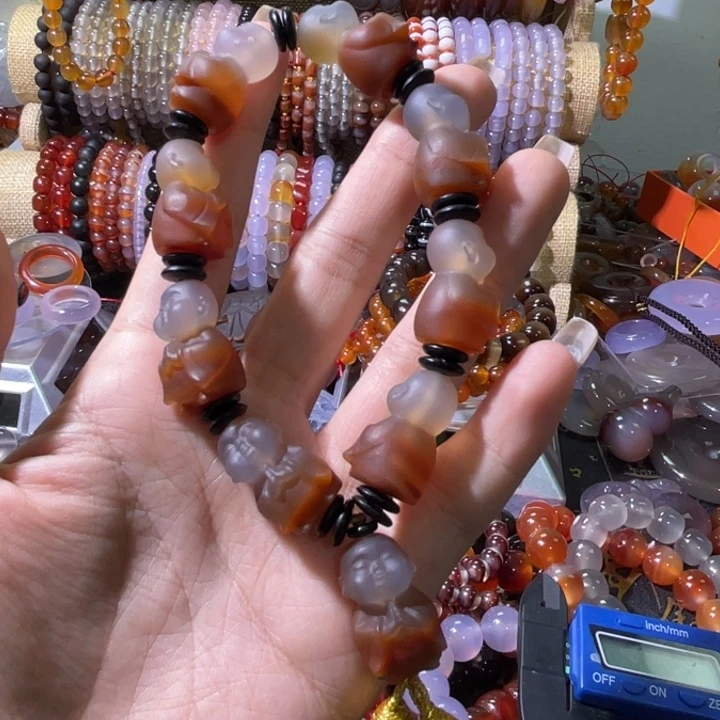 ****人玛瑙/玉髓未镶嵌手链