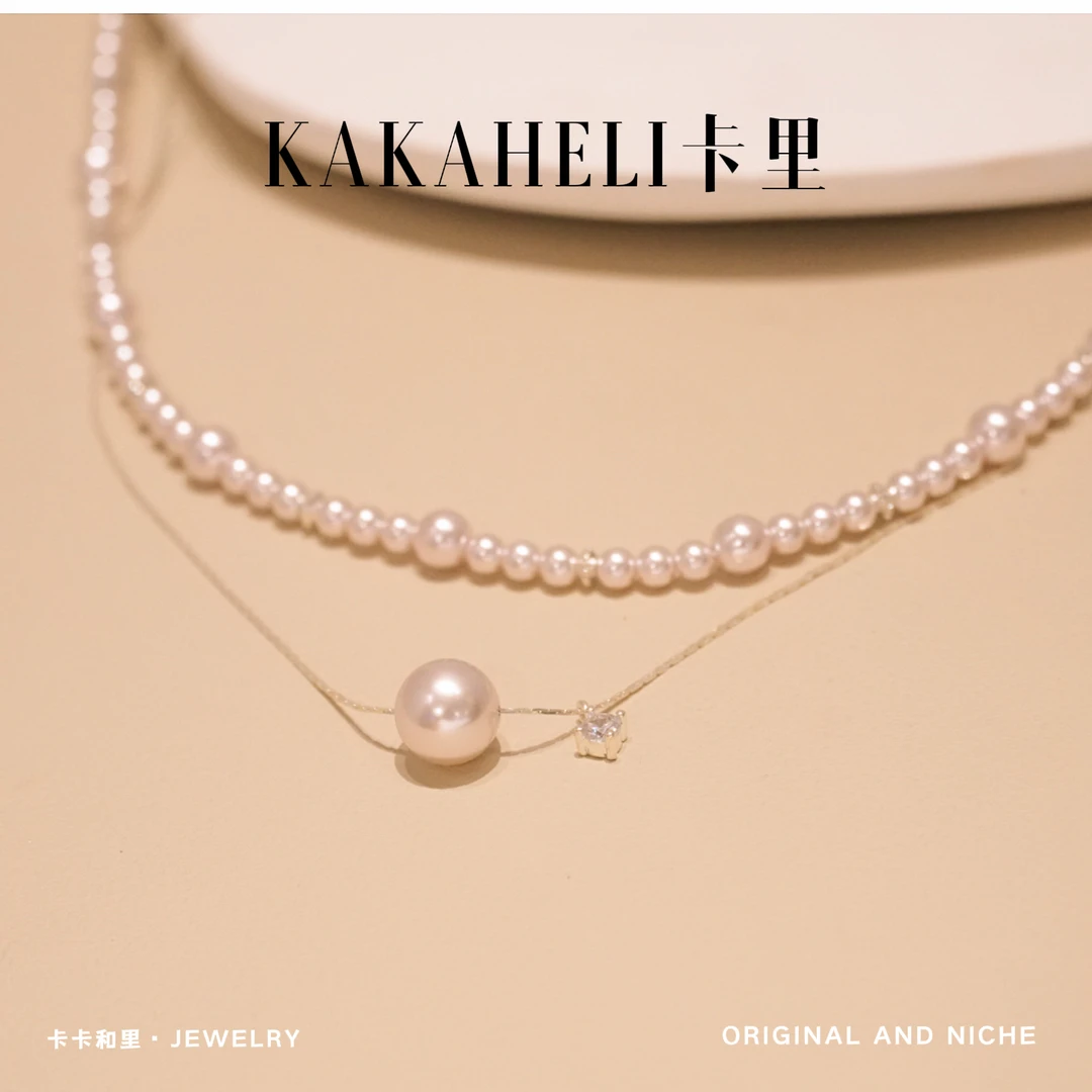 铜合金项链 法式浪漫气质轻奢曼塔玫瑰珠珠项链 XL-421