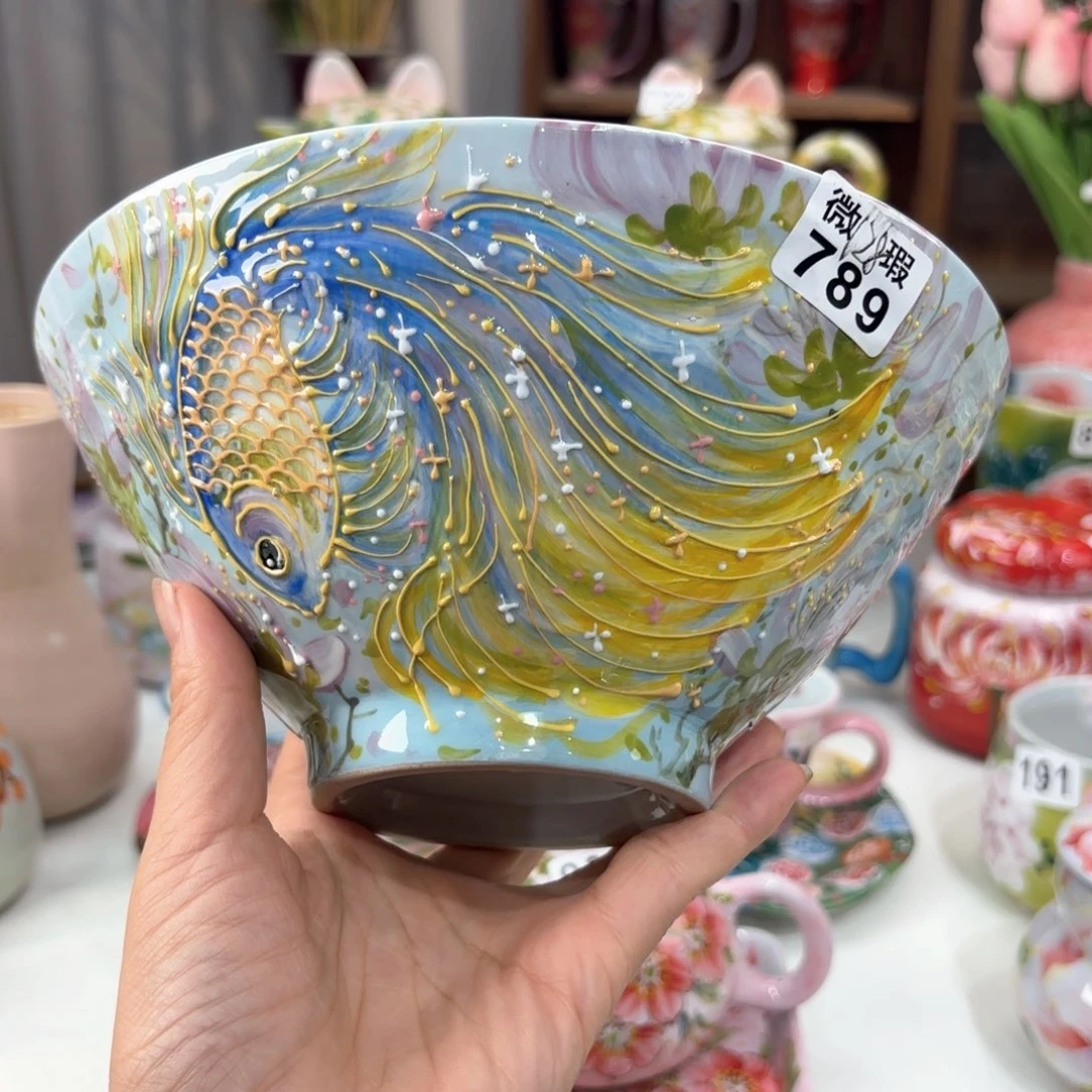 景德镇手绘高温釉下彩陶瓷茶具