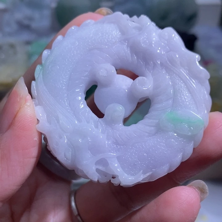 【闪购商品】未镶嵌挂件翡翠龙牌