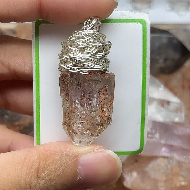 未镶嵌颈饰水晶巴基斯坦红泥闪灵钻46mm+