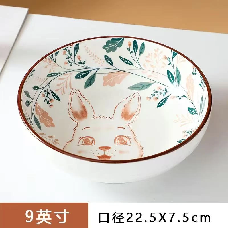 森林兔酸菜鱼大汤盆碗陶瓷大碗汤碗菜碗加厚大碗水煮鱼碗