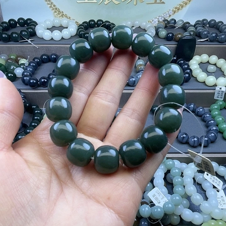 和田玉未镶嵌手链