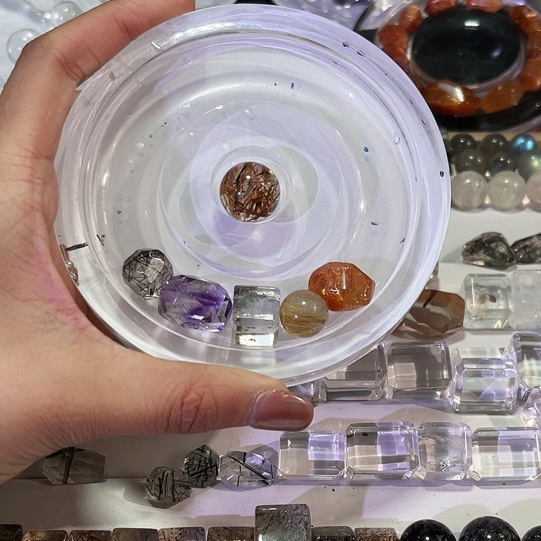 水晶耳饰未镶嵌-****?16打孔