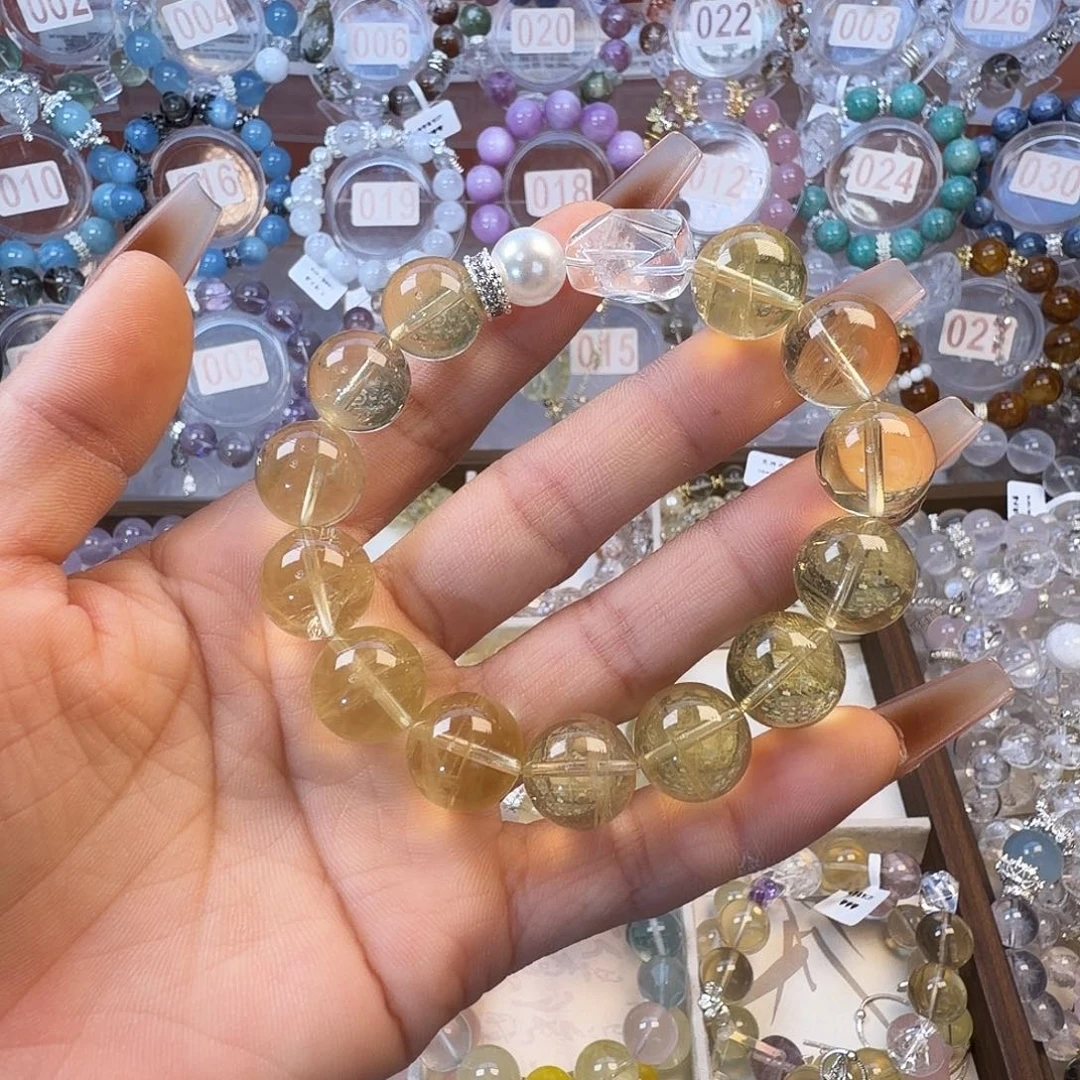 手链水晶合金黄水