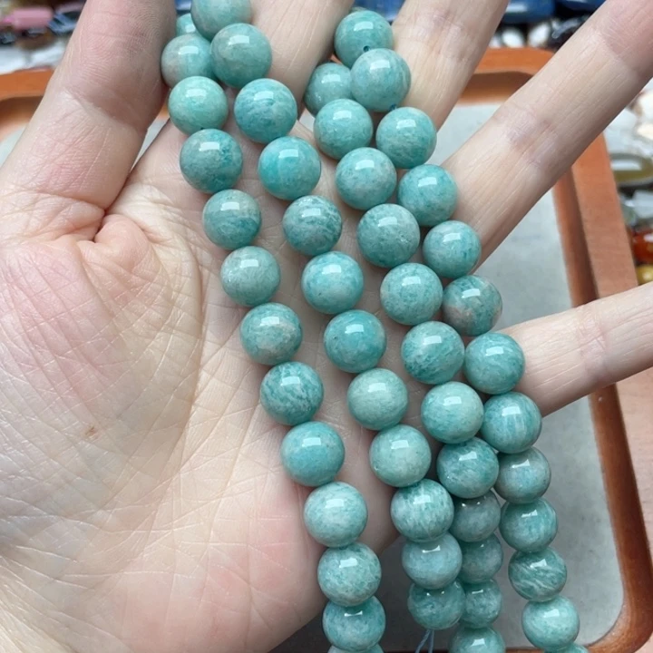 玛瑙/玉髓合金珠宝半成品一条10m天河石隔珠