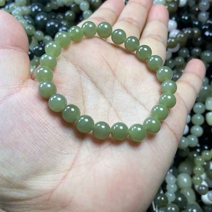 和田玉未镶嵌手链卡8