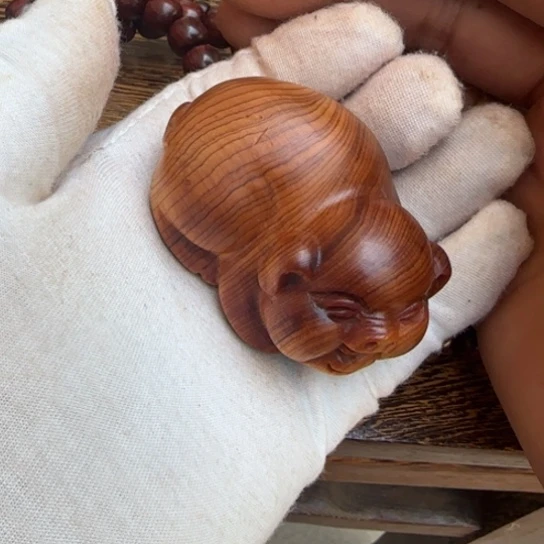 柏木（崖柏）全陈化老料把件