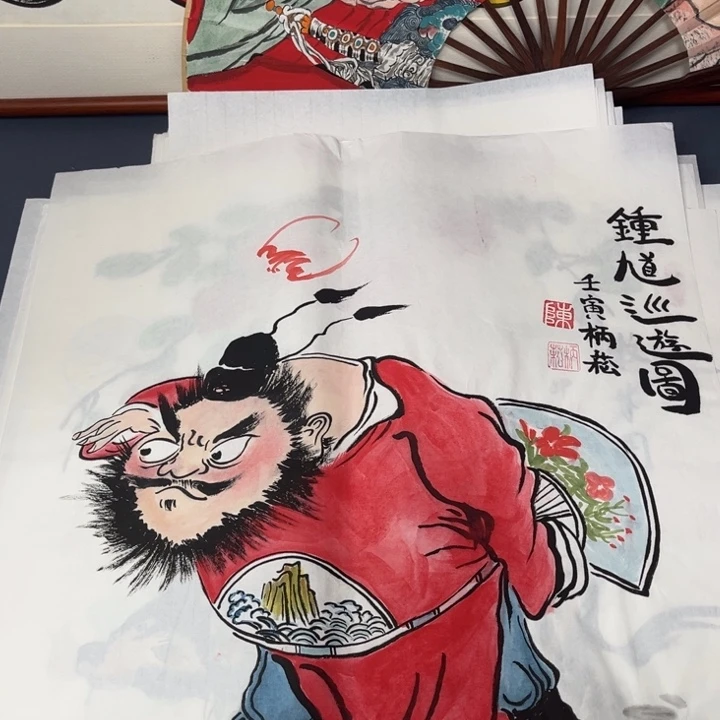 国画禅意画手绘作品