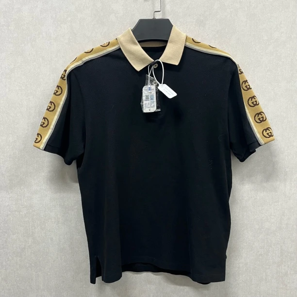 95新 GUCCI/古驰 Gucci古驰 3m侧logo短袖polo XS码