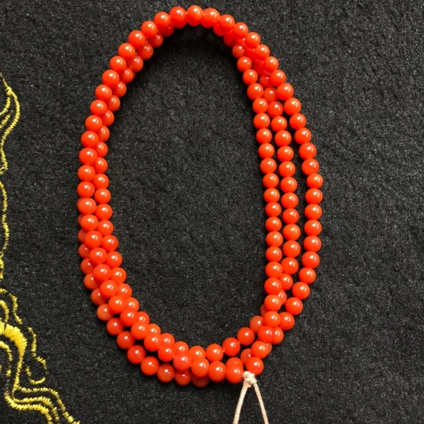 毕业级保山南红杨柳冷水河4mm多圈手链