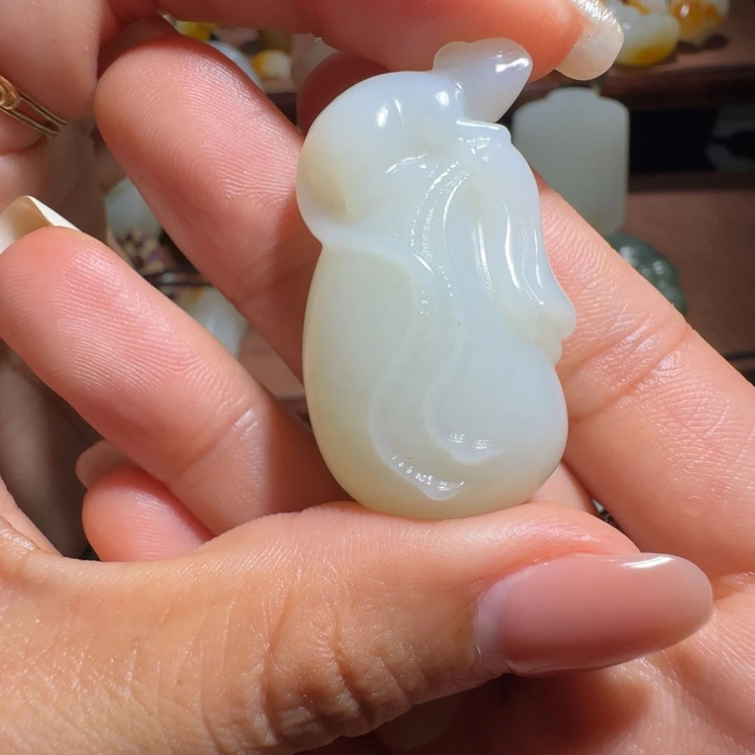 和田玉未镶嵌挂件