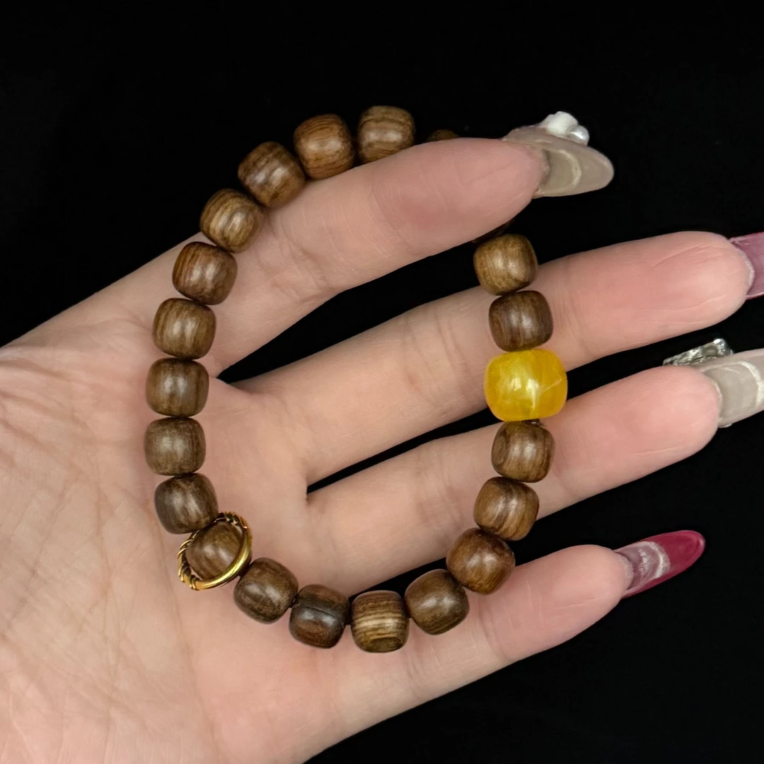 m-aa003【无礼盒】精选黄花梨木手串