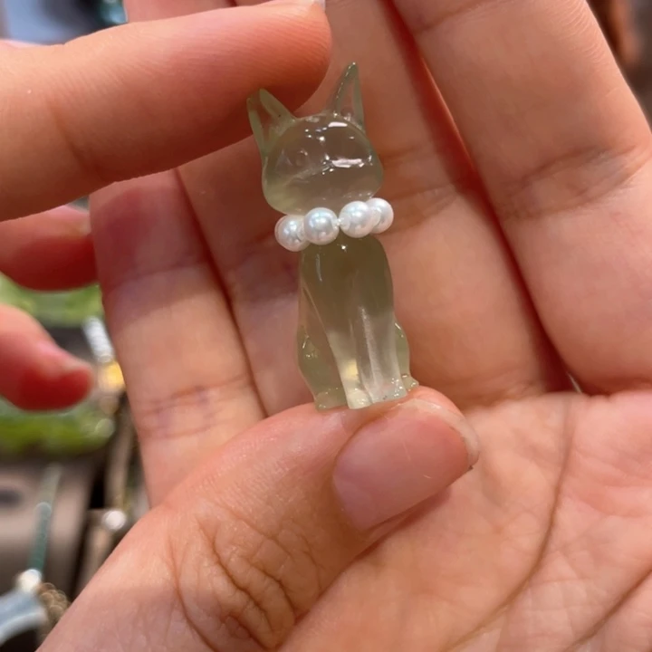 蛇纹石玉未镶嵌吊坠(赠链)