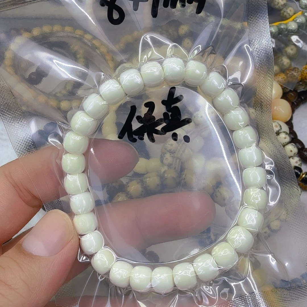 星月菩提手串54白菩提单圈8×7