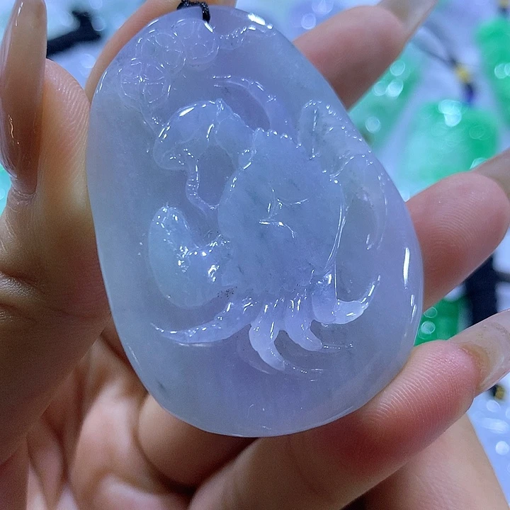 翡翠未镶嵌项链天然翡翠A货吊坠