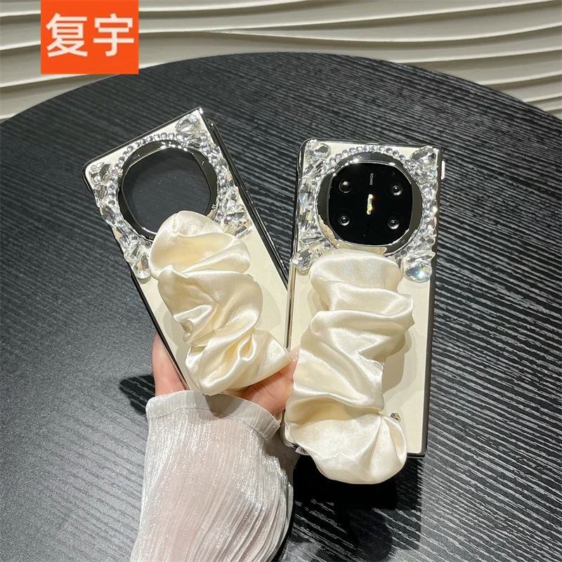 适用华为matex5手机壳matex6纯色磁吸x5折叠超薄防摔外壳x6典藏版