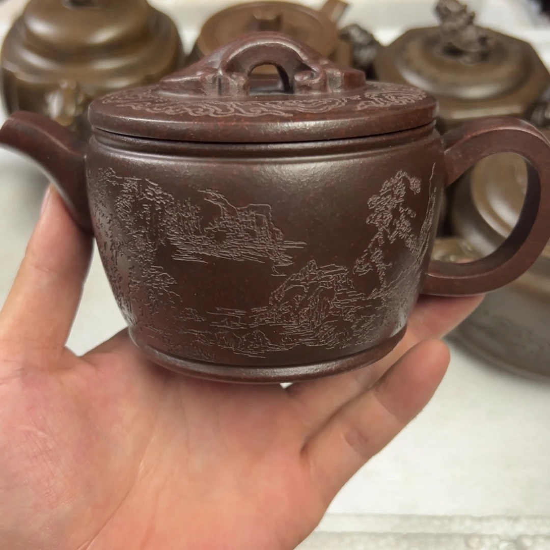 茶壶紫砂宜兴原矿紫砂壶350毫升容量
