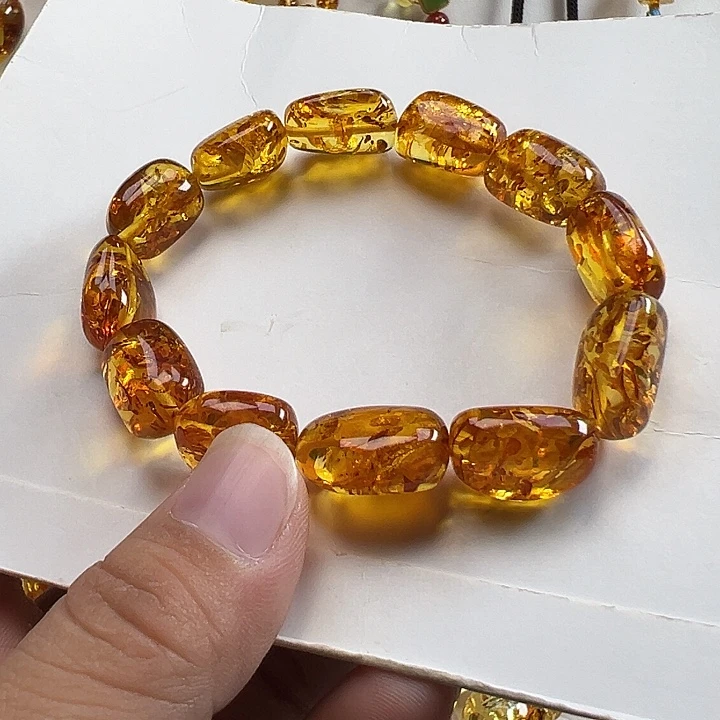 琥珀（花珀）未镶嵌项圈