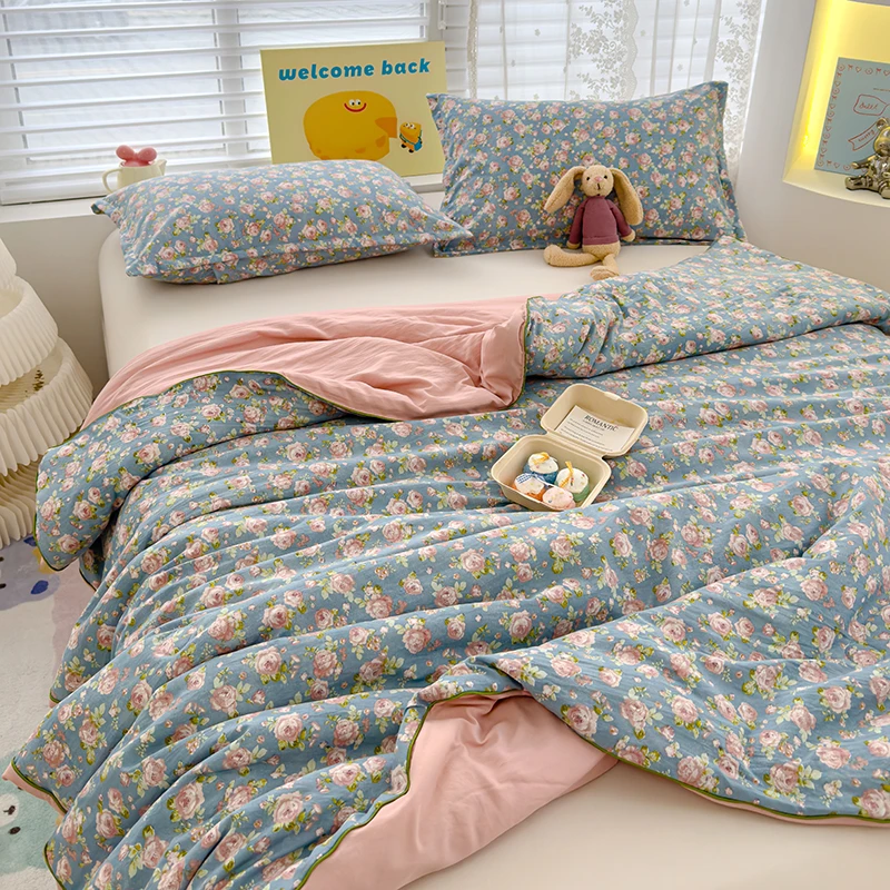 【农人小瑞专属】仙本集A类水洗双层纱有机大豆夏被