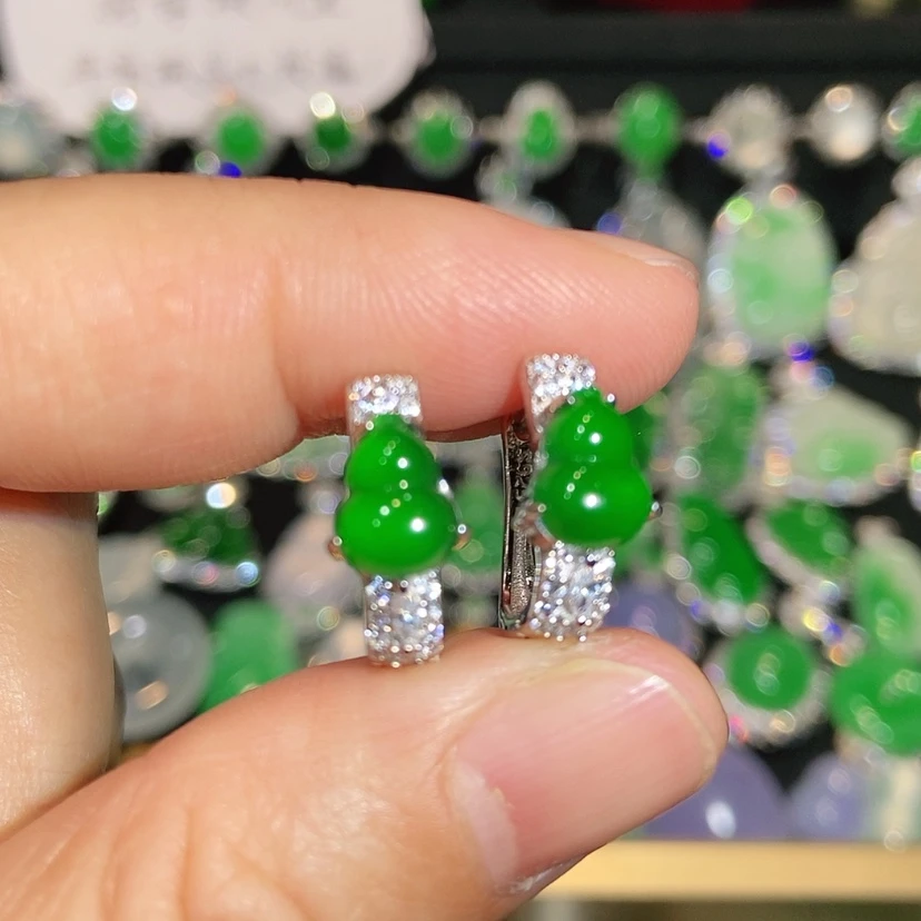 【闪购商品】未镶嵌翡翠耳饰天然翡翠