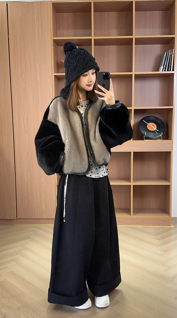 【CC推荐】XIASIQING｜25FW 2575 新款显瘦皮毛一体水貂皮草外套