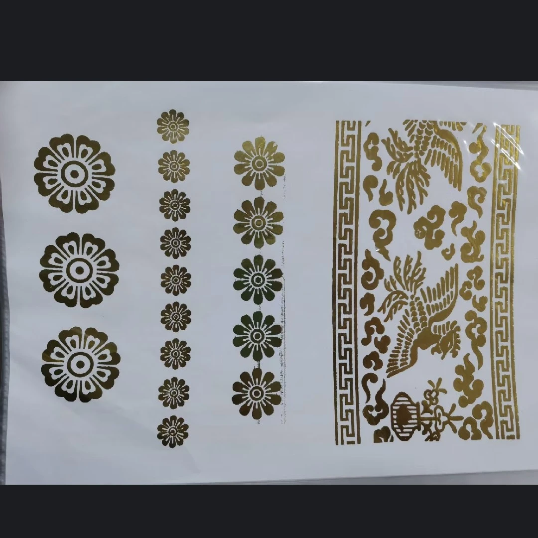 朝鲜族服饰扇面装饰用烫金（银）纸（大棉花款直径3.5厘米）