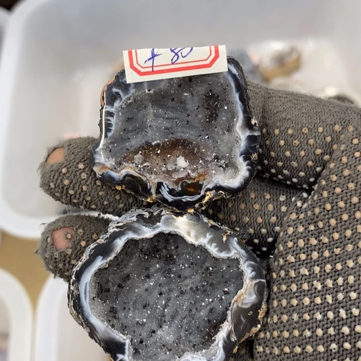 未镶嵌紫晶珠宝半成品