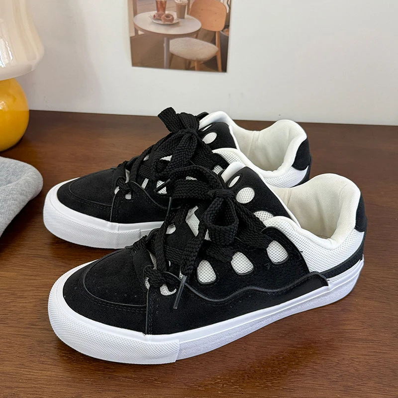 黑色低帮时尚青春潮流港风新款复古男女同款856学院小众休闲板鞋